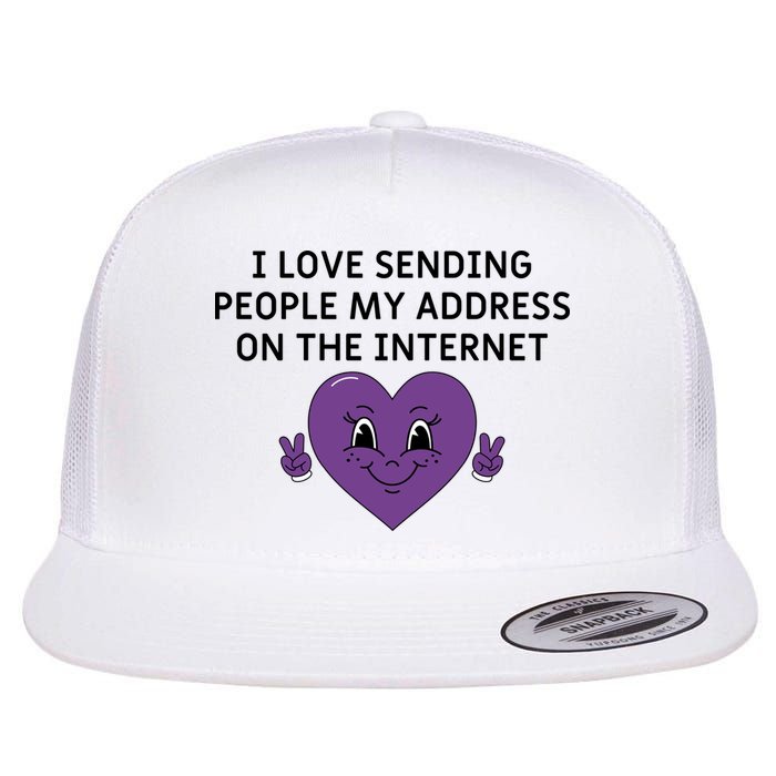 I love sending people my address on the internet Flatbill Hat