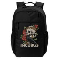 IncubusCrow Left Skull Morning And Flower Halloween Graphic Daily Commute Backpack