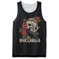 IncubusCrow Left Skull Morning And Flower Halloween Graphic Mesh Reversible Basketball Jersey Tank