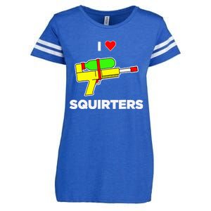 I Love Squirters Quote Enza Ladies Jersey Football T-Shirt