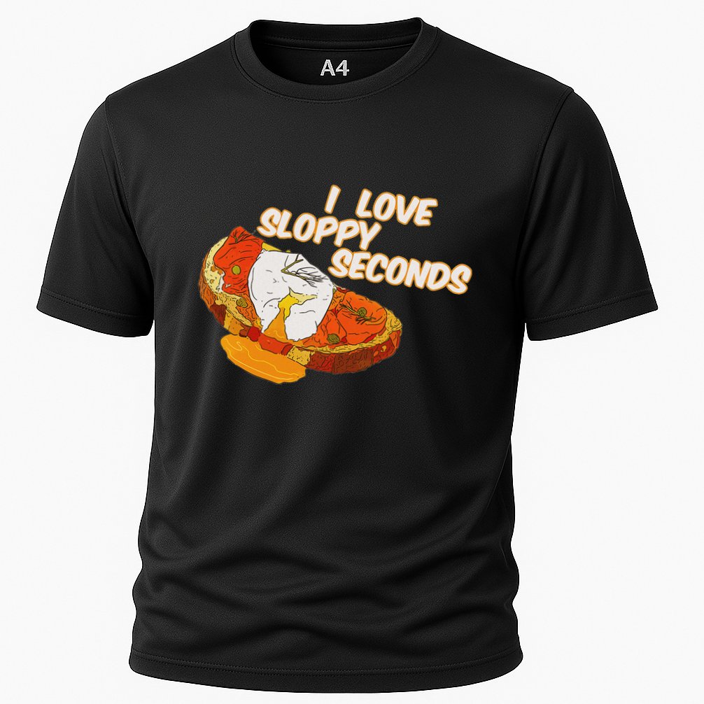 I Love Sloppy Seconds Breakfast Meme Cooling Performance Crew T-Shirt