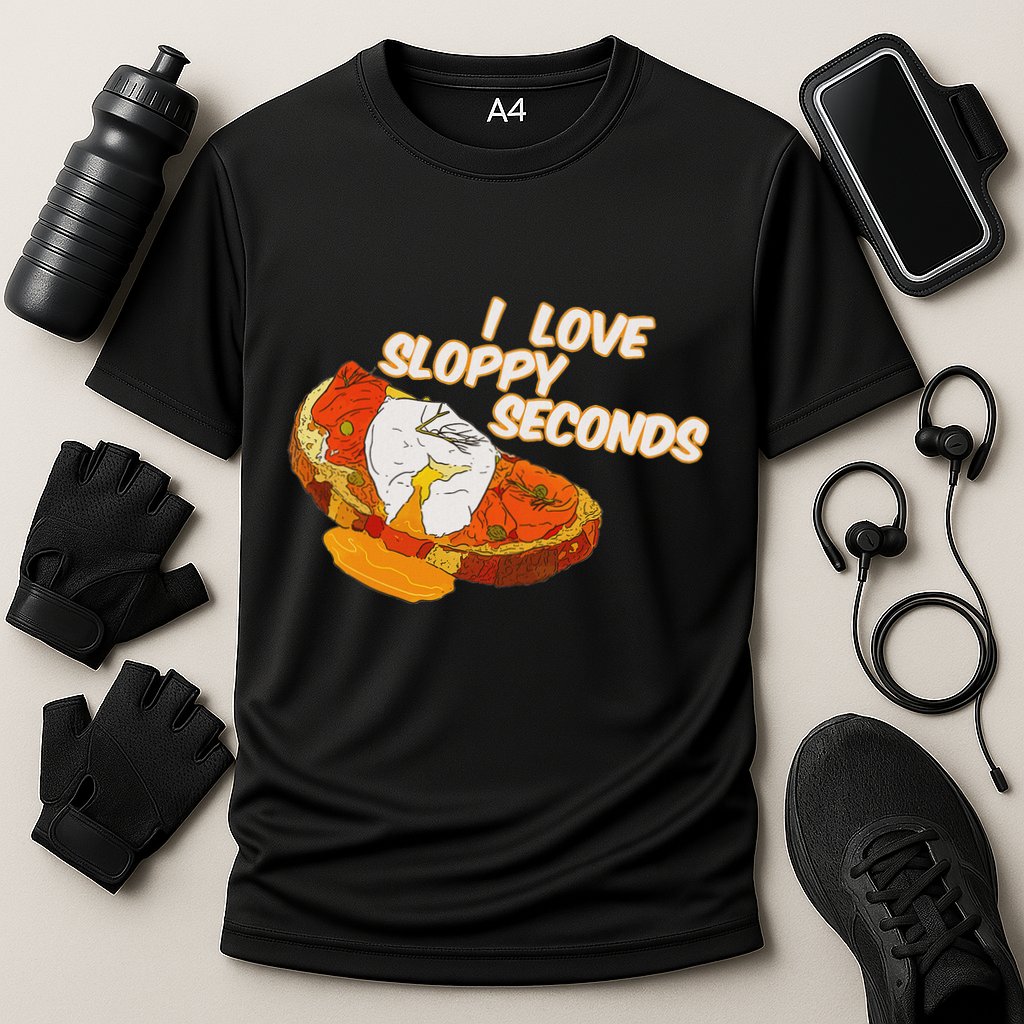 I Love Sloppy Seconds Breakfast Meme Cooling Performance Crew T-Shirt