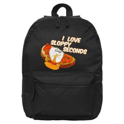 I Love Sloppy Seconds Breakfast Meme 16 in Basic Backpack