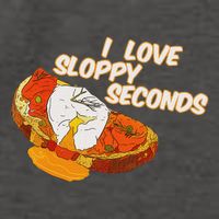I Love Sloppy Seconds Breakfast Meme Vector Backpack