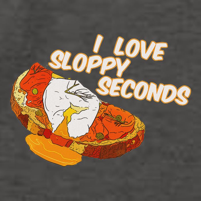 I Love Sloppy Seconds Breakfast Meme Vector Backpack