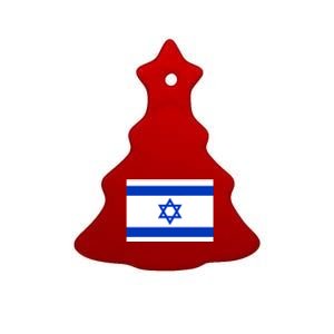 Israel Love Stand With Israel Ceramic Tree Ornament