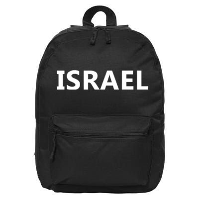 Israel Love Stand With Israel 16 in Basic Backpack