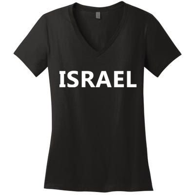 Israel Love Stand With Israel Women's V-Neck T-Shirt