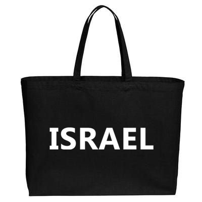 Israel Love Stand With Israel Cotton Canvas Jumbo Tote