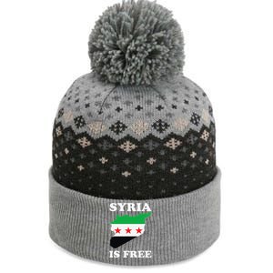 I Love Syria Is Free Syrian Map New Syrian Flag The Baniff Cuffed Pom Beanie