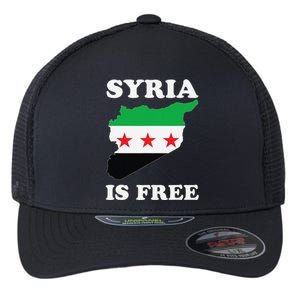 I Love Syria Is Free Syrian Map New Syrian Flag Flexfit Unipanel Trucker Cap