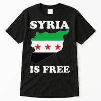 I Love Syria Is Free Syrian Map New Syrian Flag Tall T-Shirt