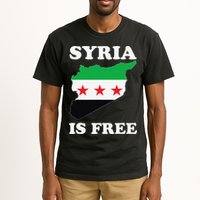I Love Syria Is Free Syrian Map New Syrian Flag Tall T-Shirt