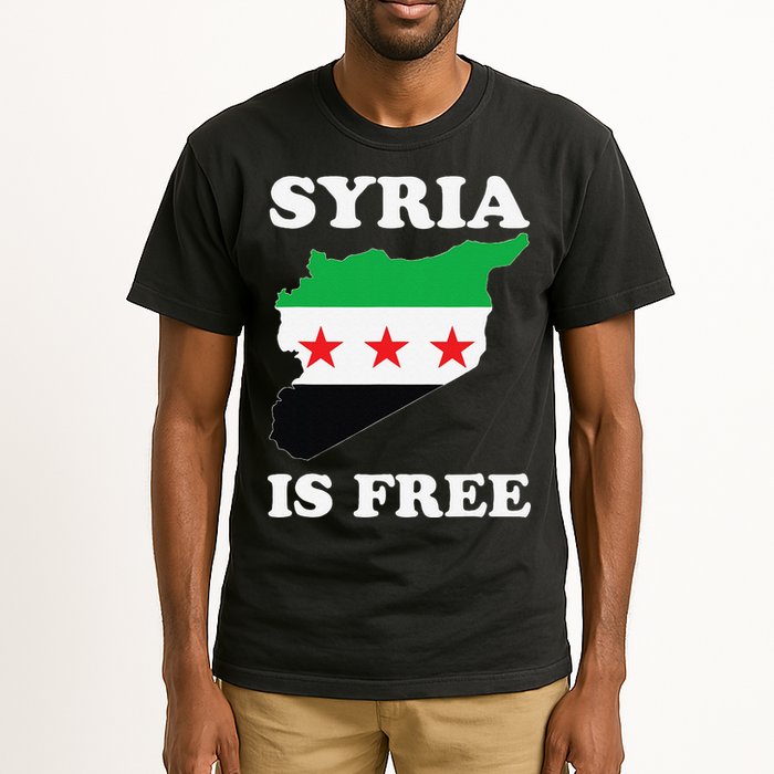 I Love Syria Is Free Syrian Map New Syrian Flag Tall T-Shirt
