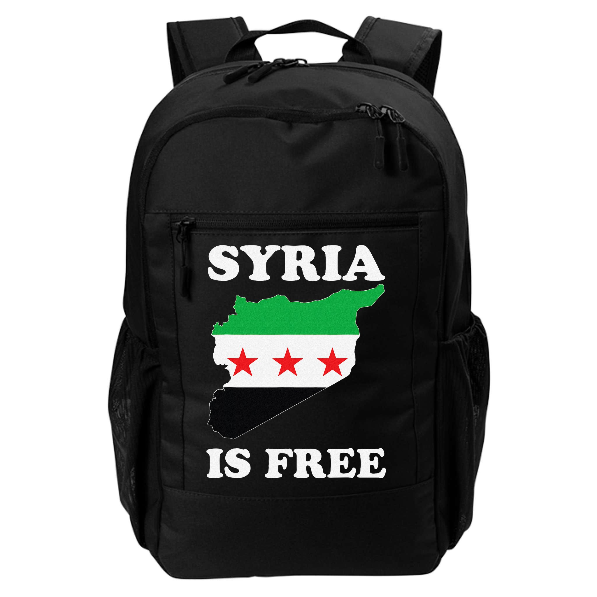 I Love Syria Is Free Syrian Map New Syrian Flag Backpack
