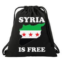 I Love Syria Is Free Syrian Map New Syrian Flag Drawstring Bag