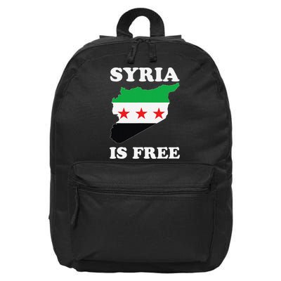 I Love Syria Is Free Syrian Map New Syrian Flag 16 in Basic Backpack