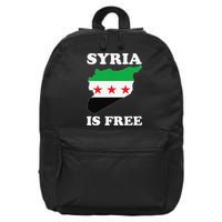 I Love Syria Is Free Syrian Map New Syrian Flag 16 in Basic Backpack