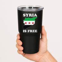 I Love Syria Is Free Syrian Map New Syrian Flag Tumbler