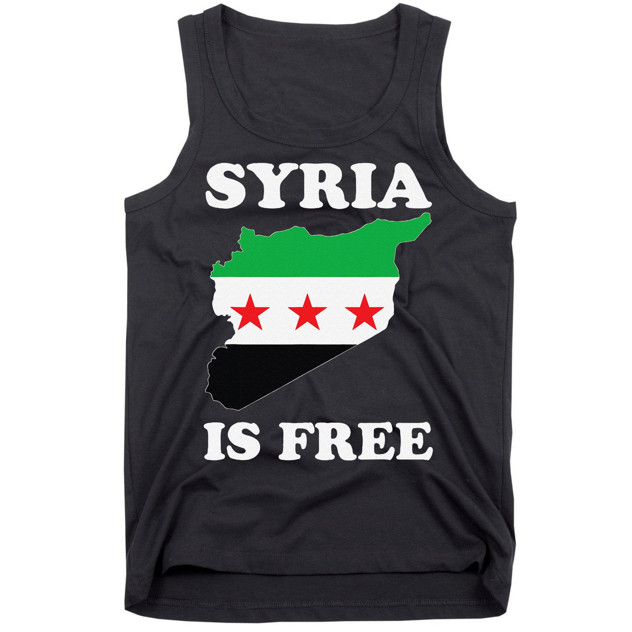 I Love Syria Is Free Syrian Map New Syrian Flag Tank Top