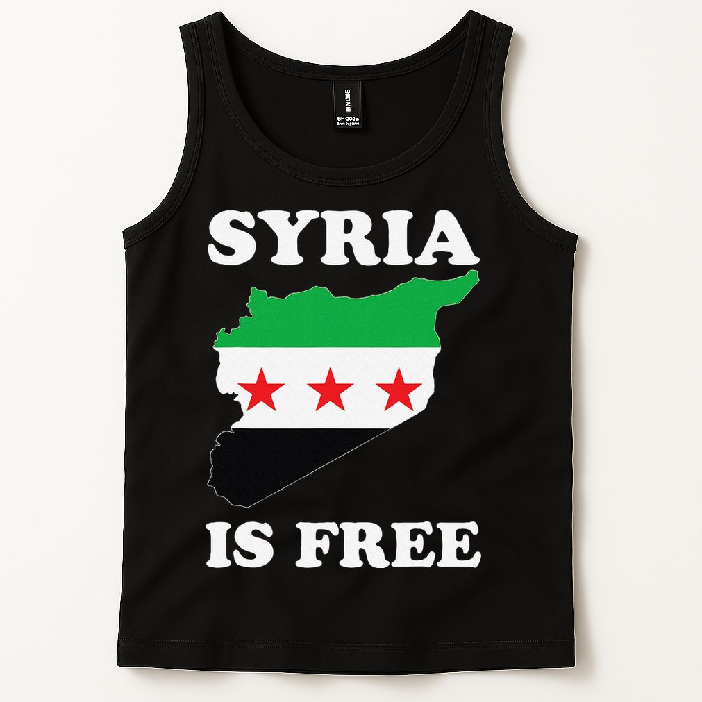 I Love Syria Is Free Syrian Map New Syrian Flag Tank Top