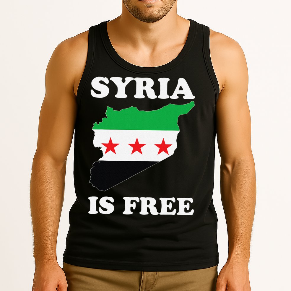 I Love Syria Is Free Syrian Map New Syrian Flag Tank Top