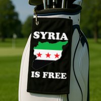 I Love Syria Is Free Syrian Map New Syrian Flag Golf Towel