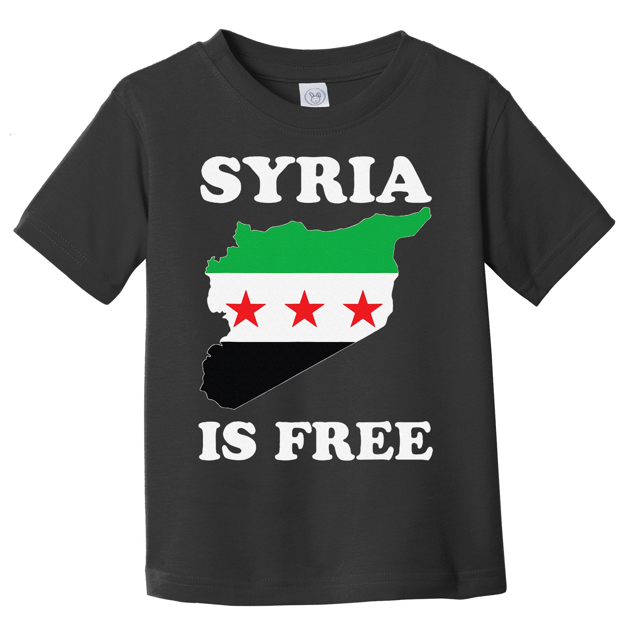 I Love Syria Is Free Syrian Map New Syrian Flag Toddler T-Shirt