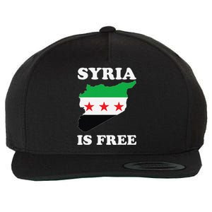 I Love Syria Is Free Syrian Map New Syrian Flag Wool Snapback Cap