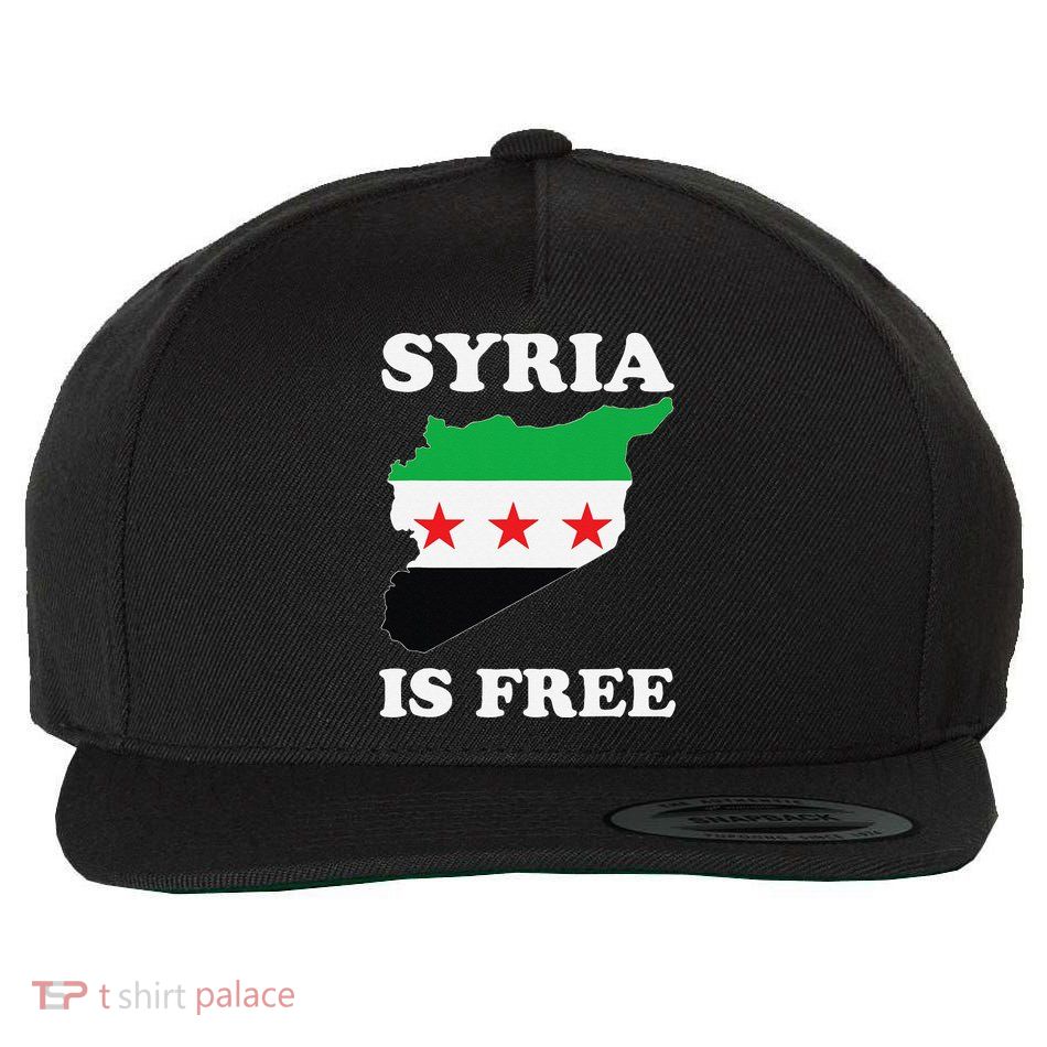 I Love Syria Is Free Syrian Map New Syrian Flag Wool Snapback Cap