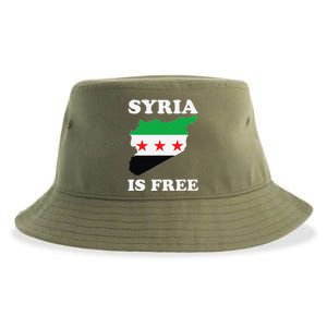 I Love Syria Is Free Syrian Map New Syrian Flag Sustainable Bucket Hat