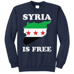 I Love Syria Is Free Syrian Map New Syrian Flag Sweatshirt