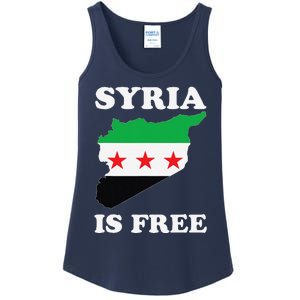 I Love Syria Is Free Syrian Map New Syrian Flag Ladies Essential Tank