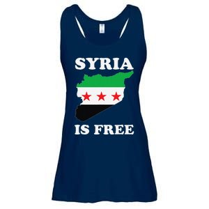 I Love Syria Is Free Syrian Map New Syrian Flag Ladies Essential Flowy Tank