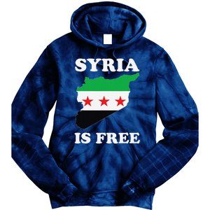 I Love Syria Is Free Syrian Map New Syrian Flag Tie Dye Hoodie