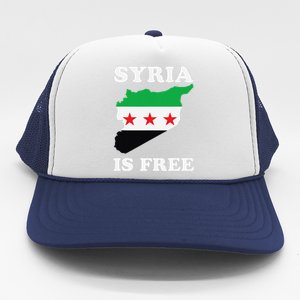 I Love Syria Is Free Syrian Map New Syrian Flag Trucker Hat