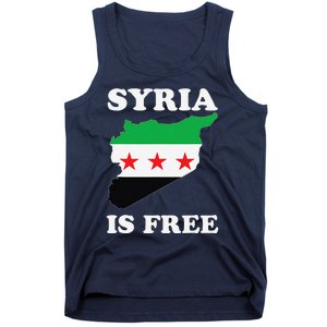 I Love Syria Is Free Syrian Map New Syrian Flag Tank Top