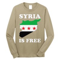 I Love Syria Is Free Syrian Map New Syrian Flag Long Sleeve Shirt