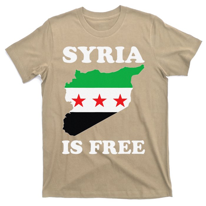 I Love Syria Is Free Syrian Map New Syrian Flag T-Shirt