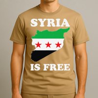 I Love Syria Is Free Syrian Map New Syrian Flag T-Shirt