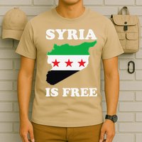 I Love Syria Is Free Syrian Map New Syrian Flag T-Shirt
