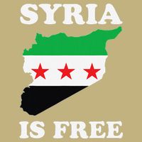 I Love Syria Is Free Syrian Map New Syrian Flag T-Shirt
