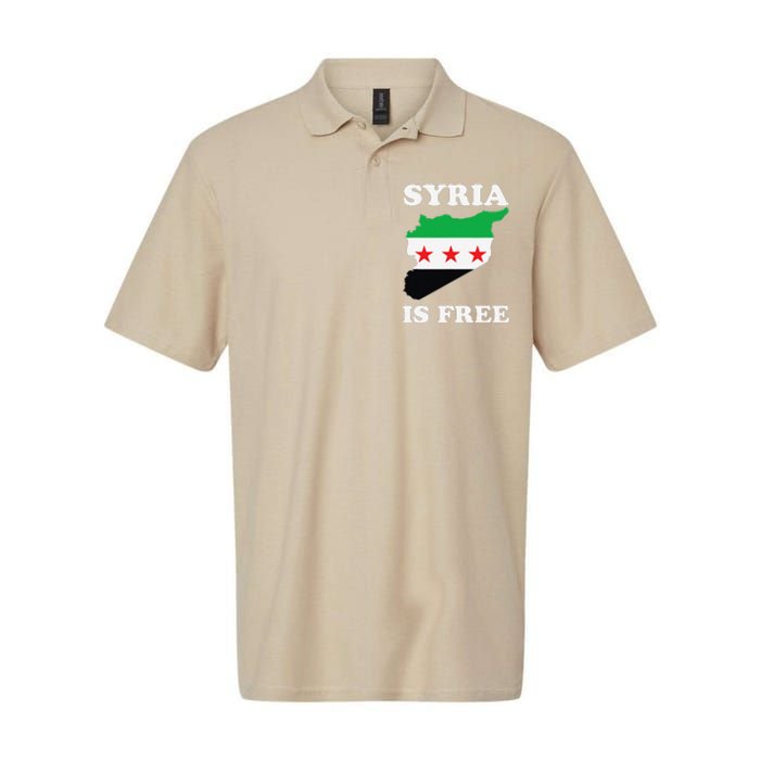 I Love Syria Is Free Syrian Map New Syrian Flag Softstyle Adult Sport Polo