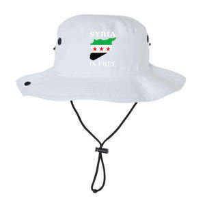 I Love Syria Is Free Syrian Map New Syrian Flag Legacy Cool Fit Booney Bucket Hat