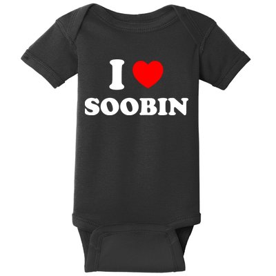 I Love Soobin Baby Bodysuit
