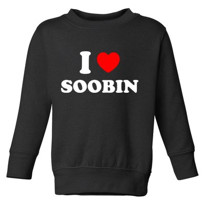 I Love Soobin Toddler Sweatshirt