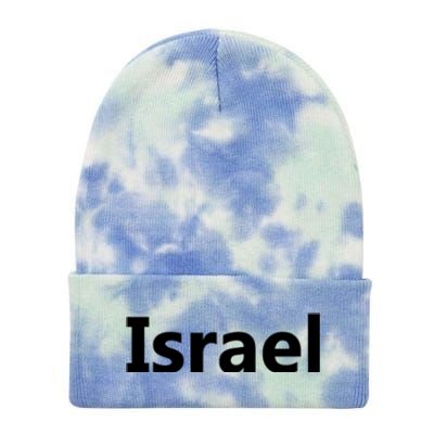 Israel Love Stand With Israel Tie Dye 12in Knit Beanie