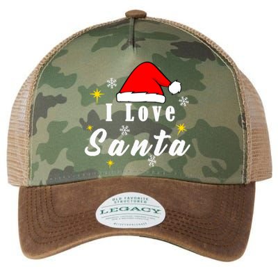 I Love Santa | Merry Christmas Legacy Tie Dye Trucker Hat