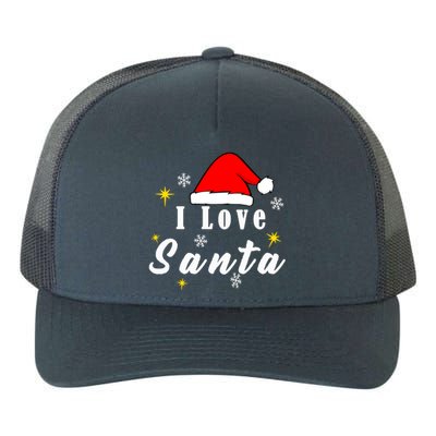 I Love Santa | Merry Christmas Yupoong Adult 5-Panel Trucker Hat