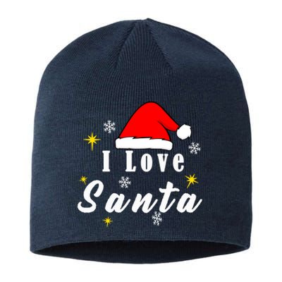 I Love Santa | Merry Christmas Sustainable Beanie